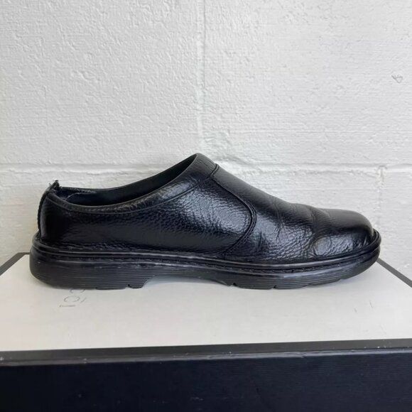 Dr. Martens Newbury Black Pebble Leather Casual Slip On Shoes‎ Men\'s 10 US/43 EU main image 5
